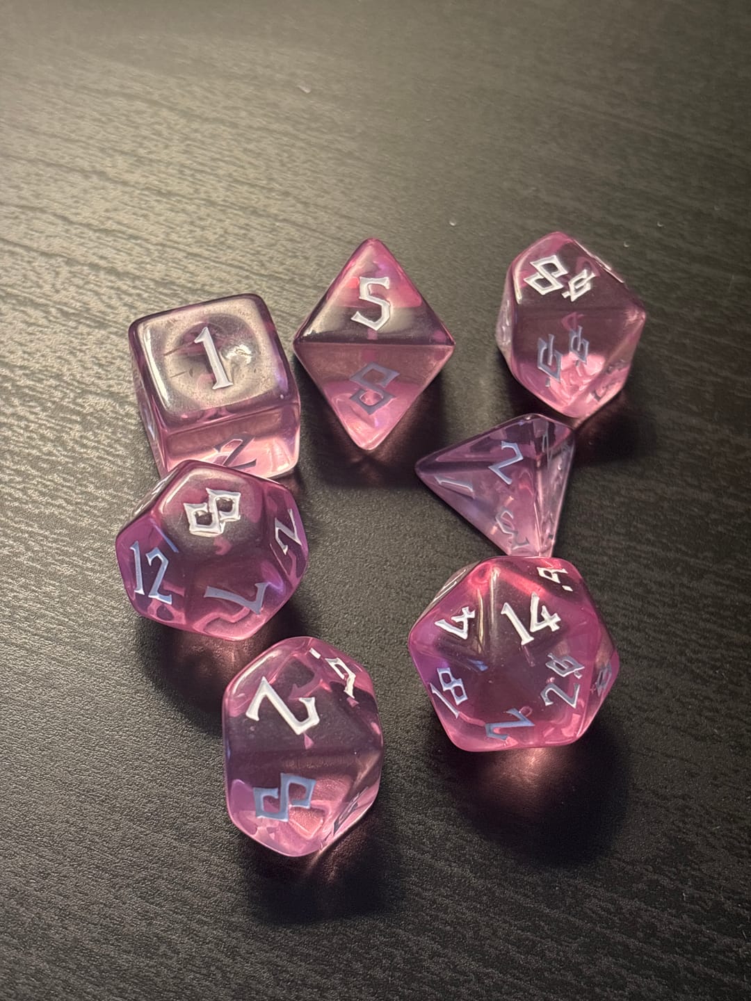 Customer photo review of Pre-Order || Elixir of Love Acrylic Dice Set