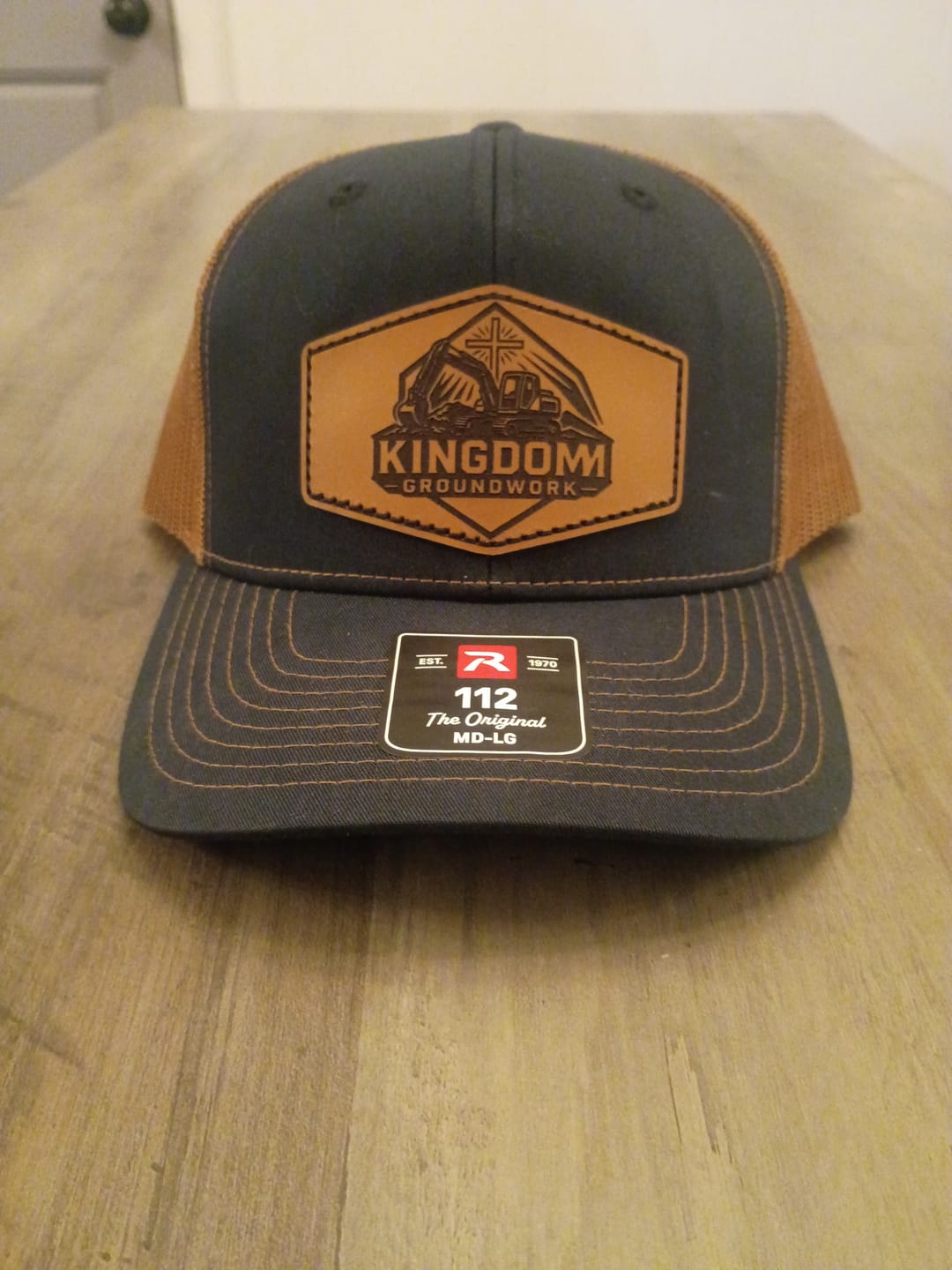 Customer photo review of Richardson 112 Custom Leather Patch Hats