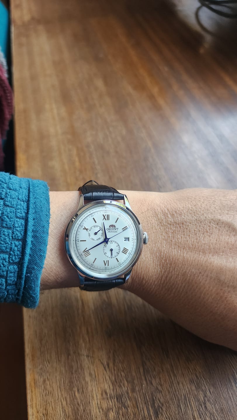 Customer photo review of Reloj Orient Bambino RA-AK0701S30B Bambino Ver. 8 40,5 mm
