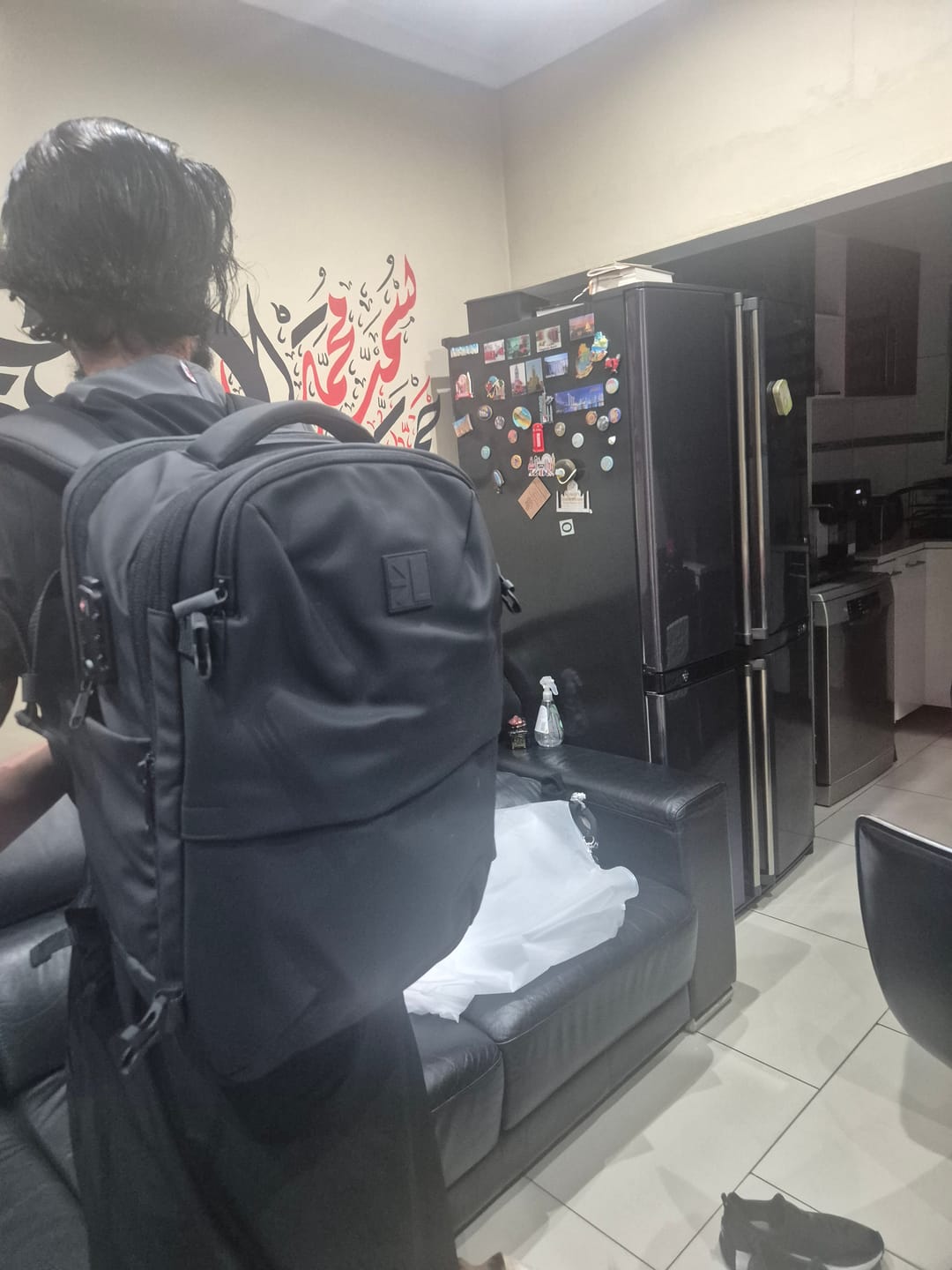Customer photo review of Lumeo AirVac Compression Travel Backpack