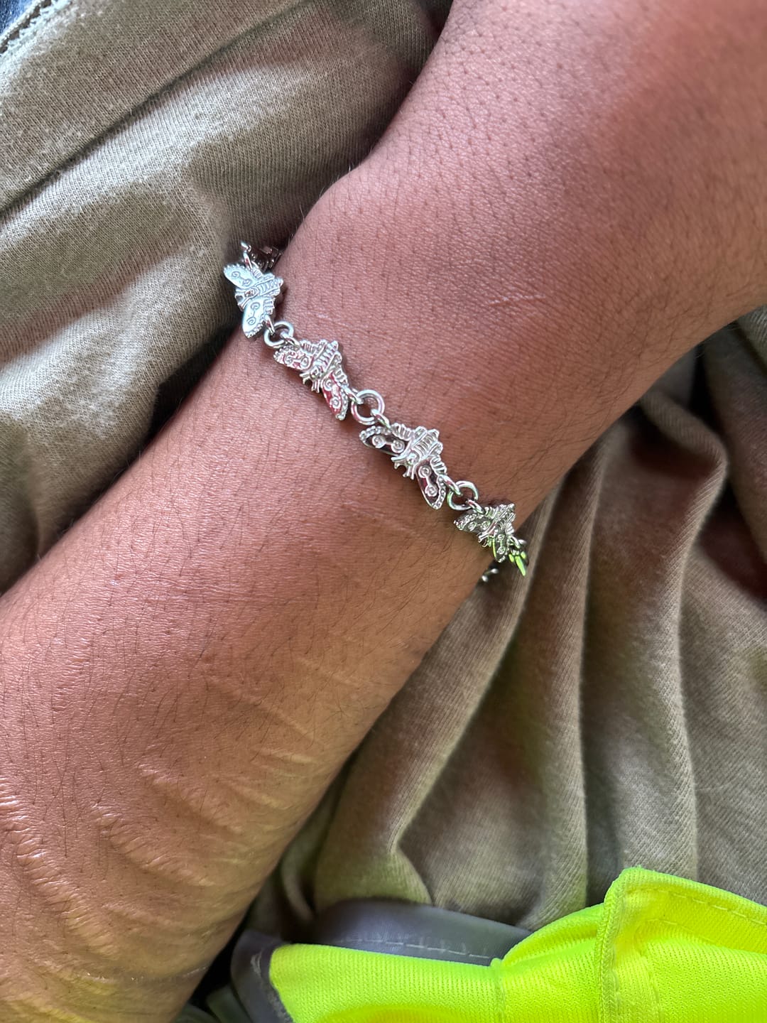 Customer photo review of MOTH BRACELET