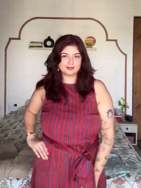 Customer photo review of Ahalya Sleeveless Midi Dress