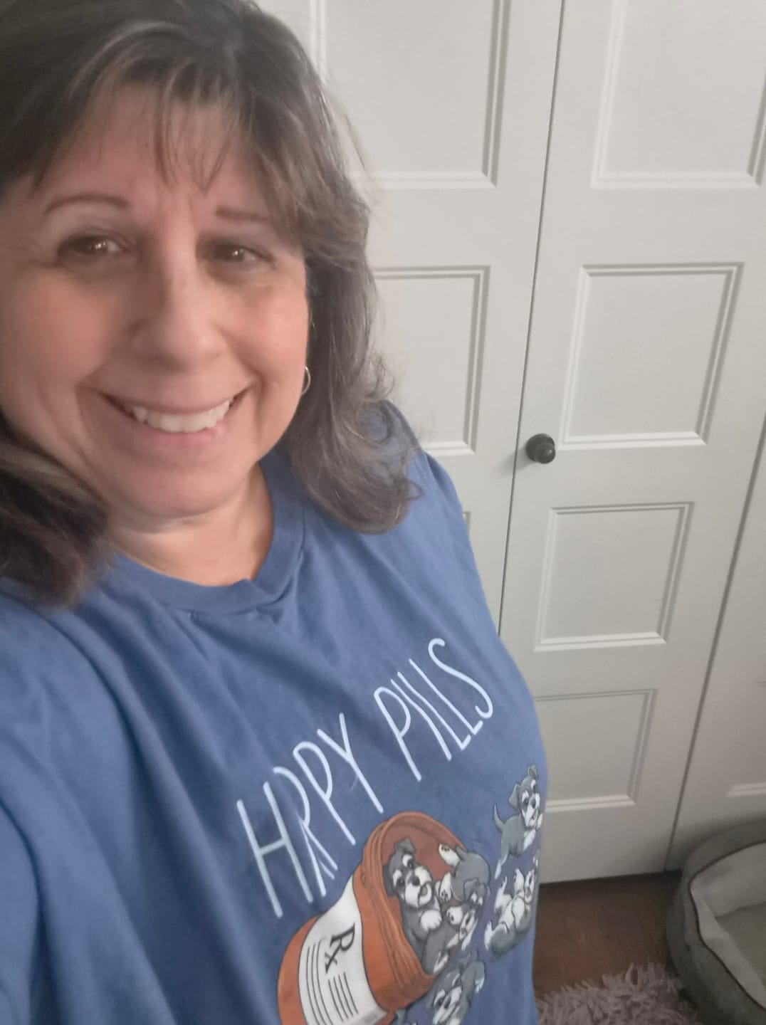 Customer photo review of Happy Pills Schnauzer Shirt