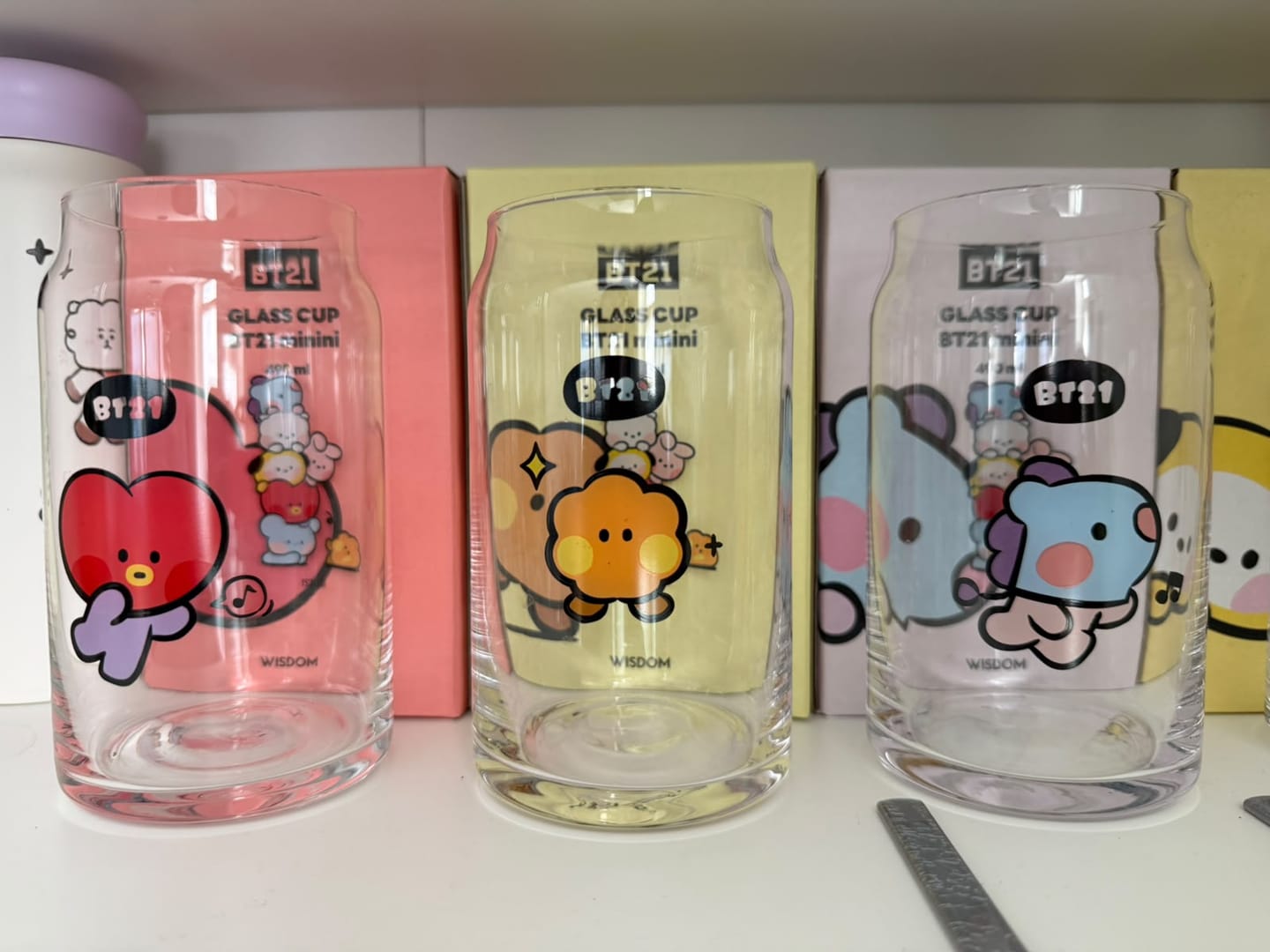 Customer photo review of BT21 MININI GLASS CUP