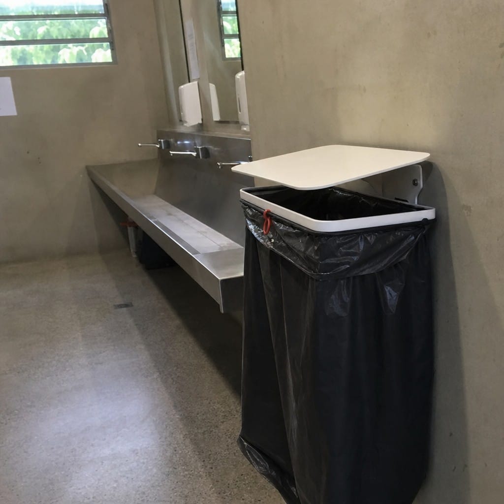 Customer photo review of Wall Mounted Steel Sack Holder – With or Without Lid, Indoor & Outdoor Waste Sack Frame