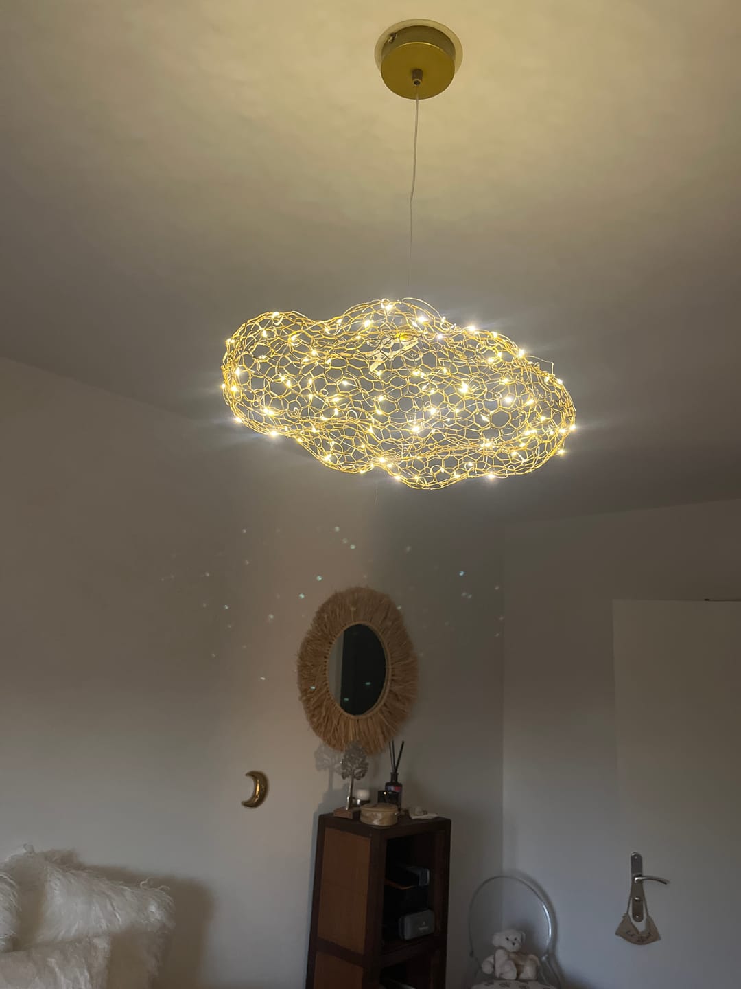 Customer photo review of Suspension nuage métallique | Légèreté et élégance lumineuse