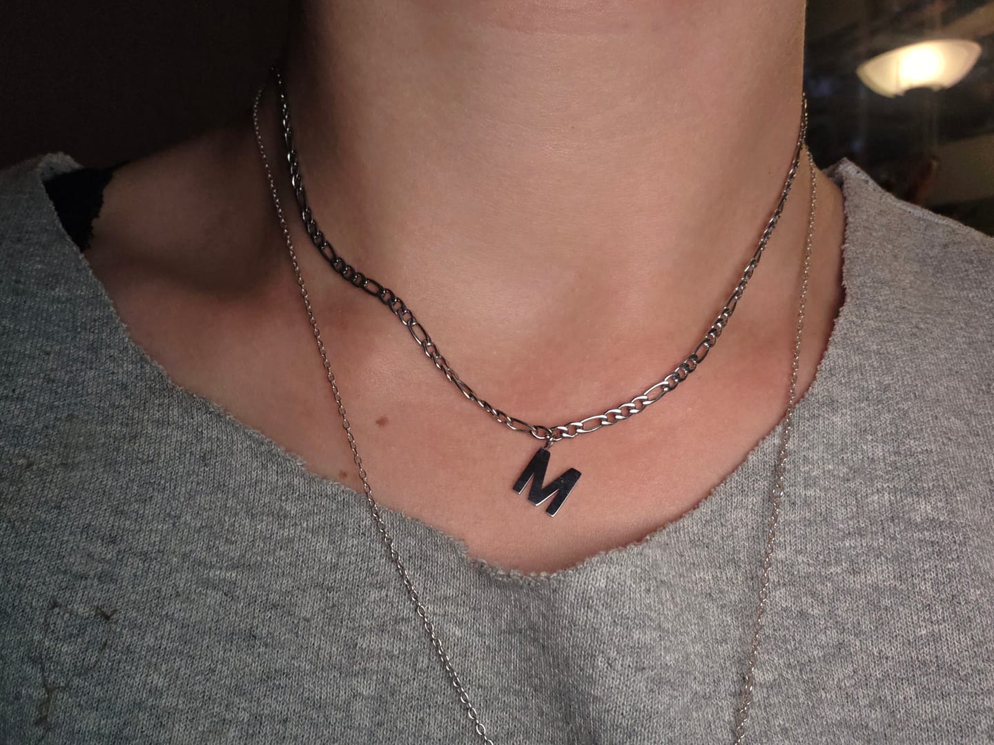 Customer photo review of Classic Letter Halskette | 18K vergoldet
