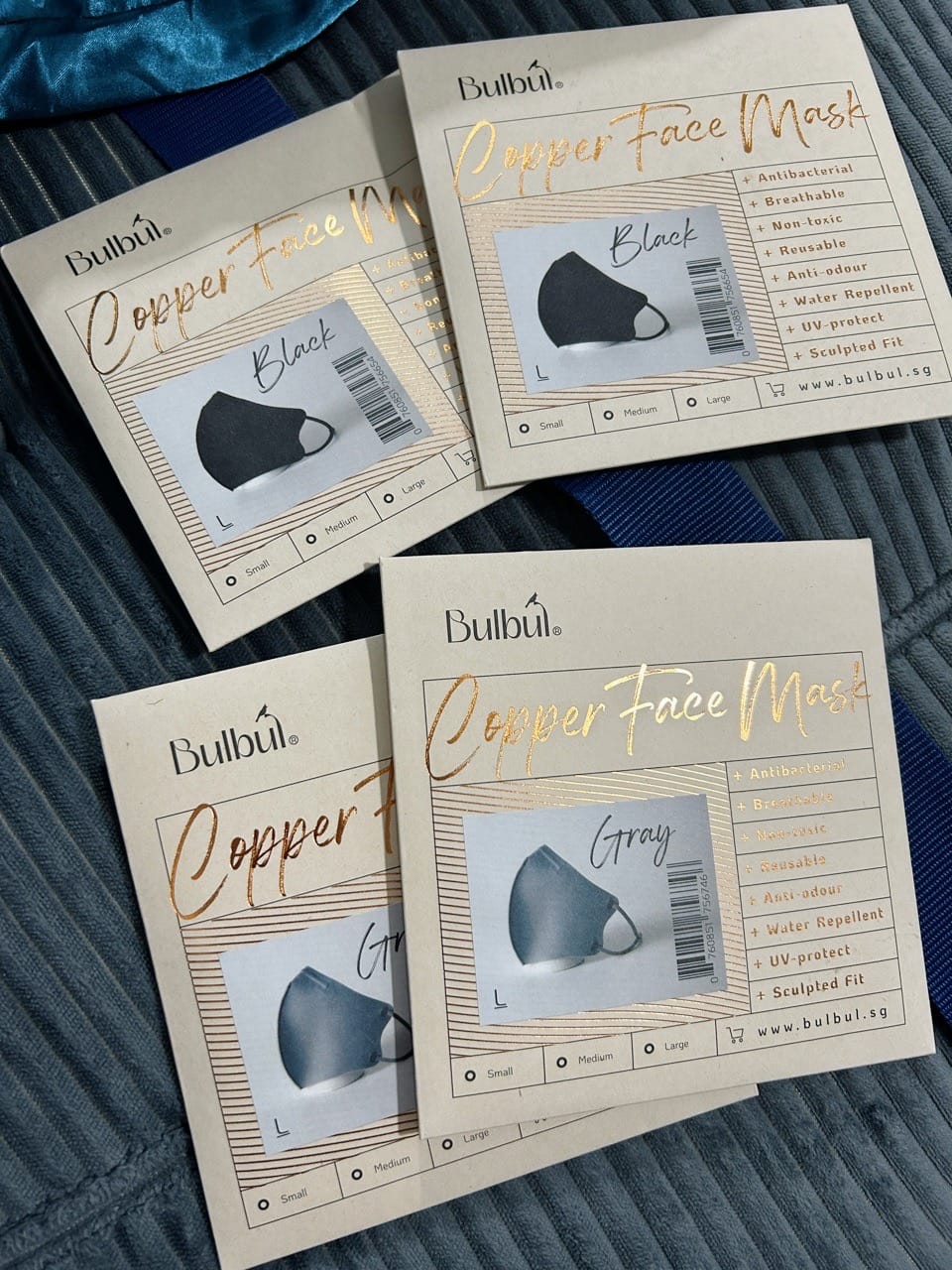 Customer photo review of Reusable Copper Face Mask