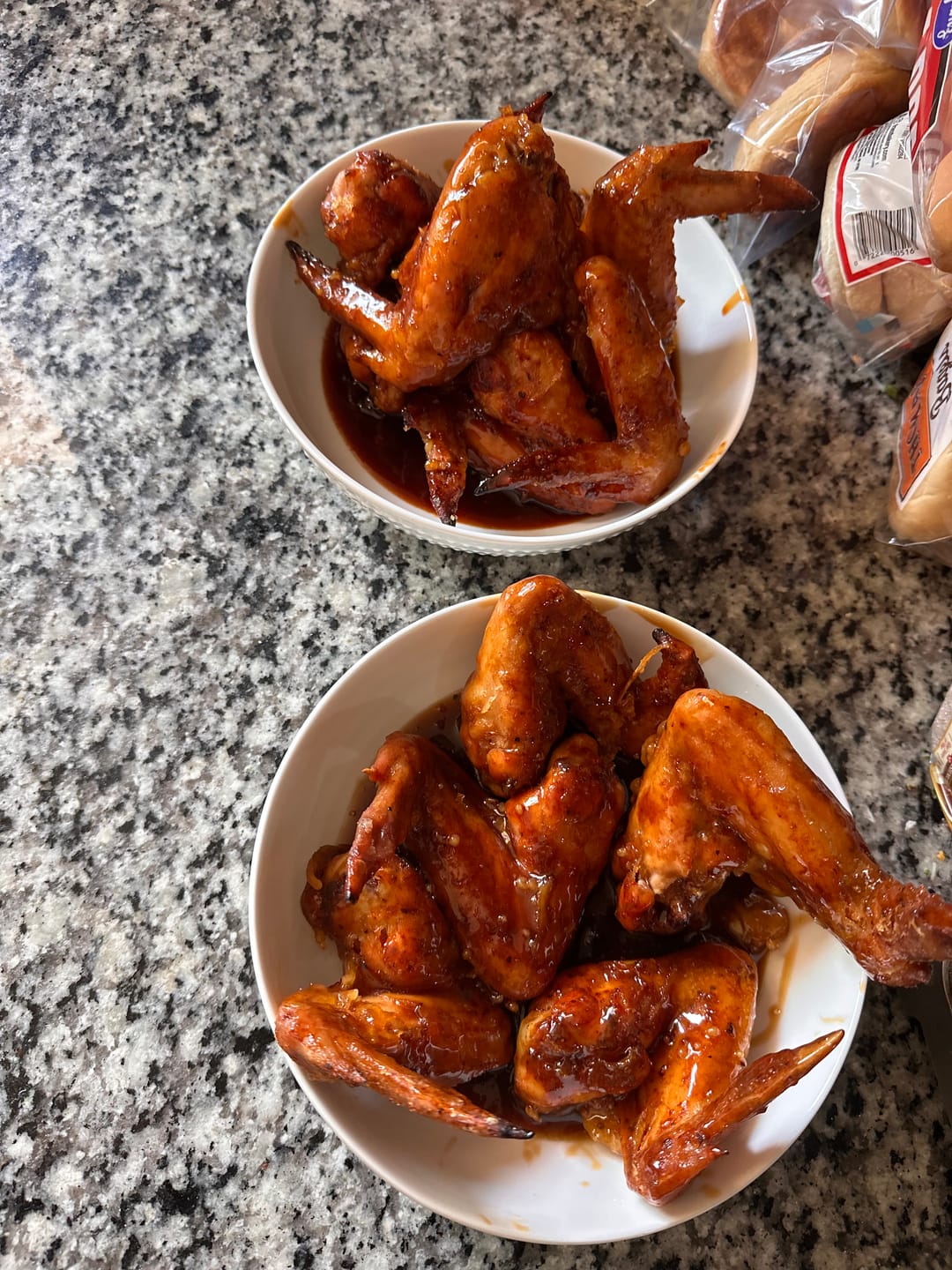 Customer photo review of Crispy Chicken Wing Batter