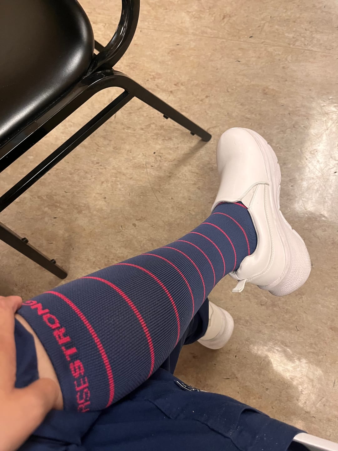 Customer photo review of NurseStrong Performance Compression Socks