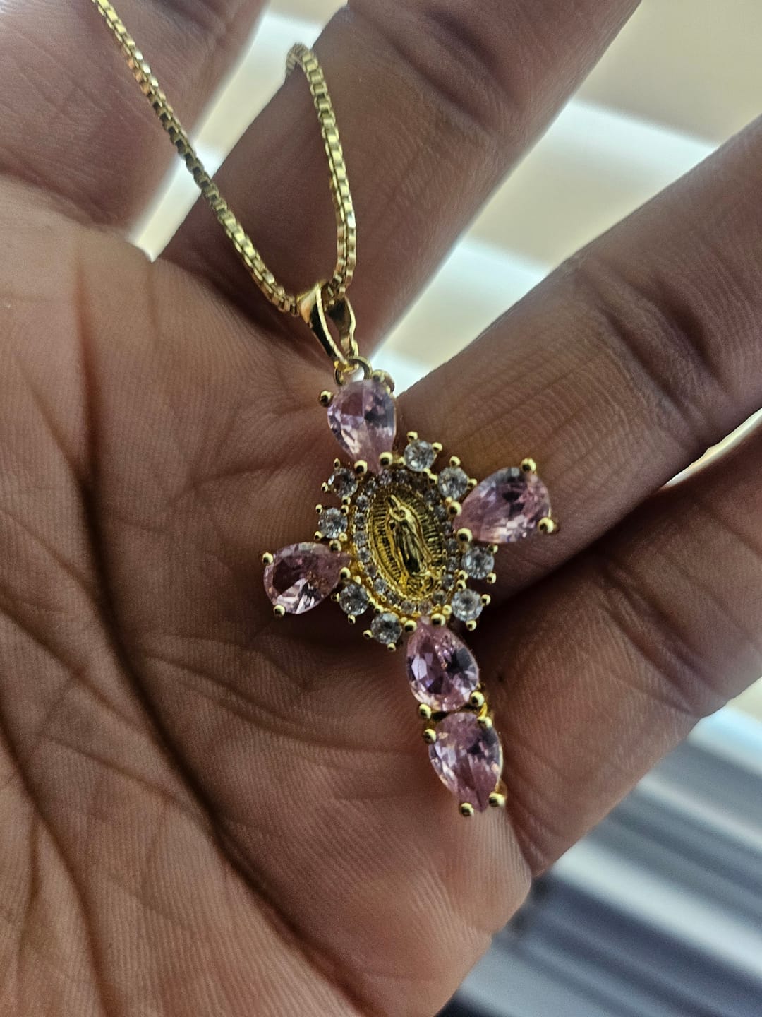 Customer photo review of Valerie® Virgin Mary Cross Pendants (Bundle)