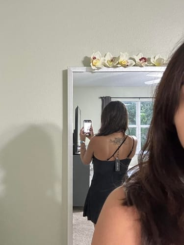 Customer photo review of Emoswim - Damen Badekleid One-Shoulder Badeanzug mit Rock
