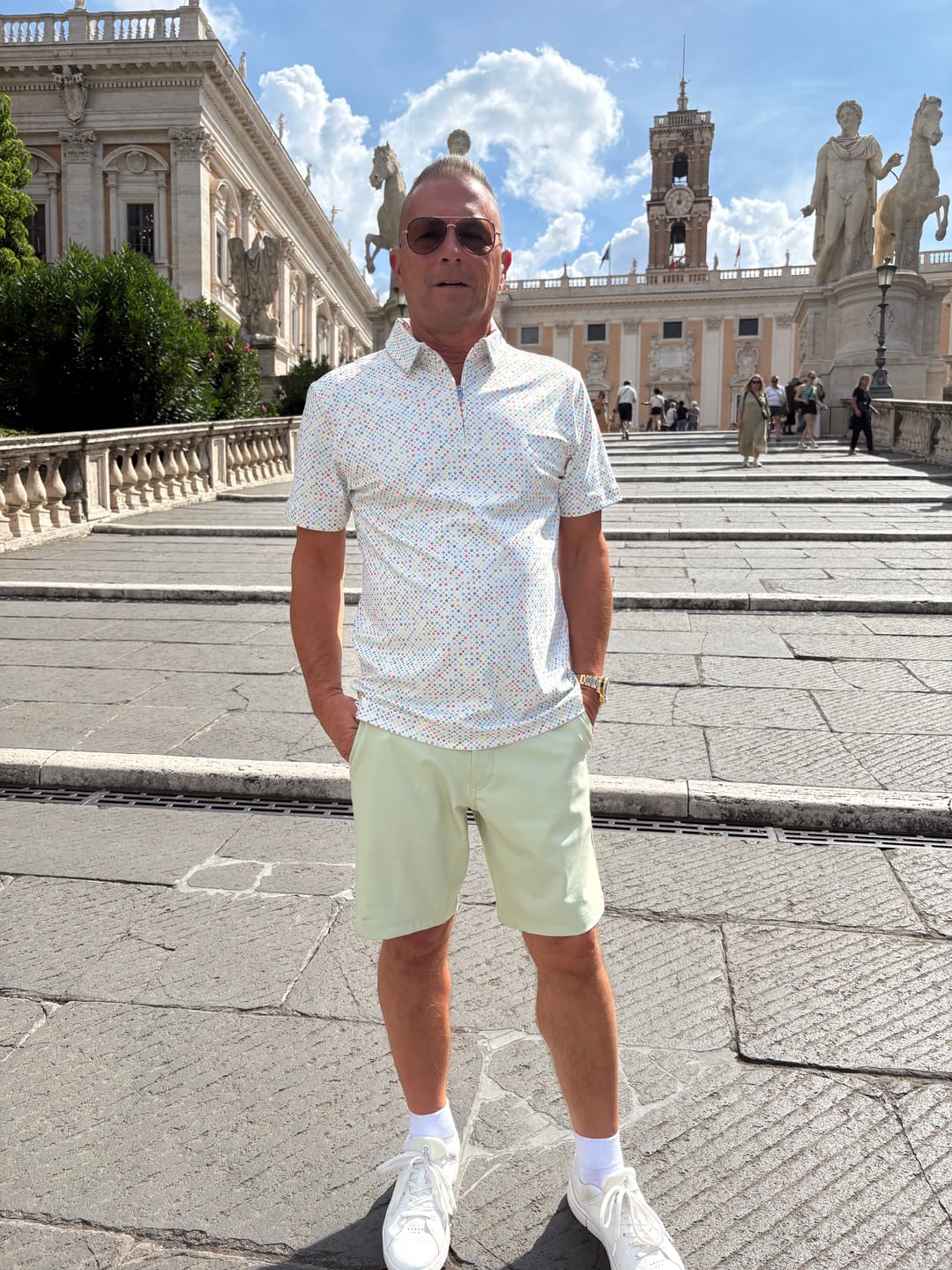 Customer photo review of Luxe Zip Polo