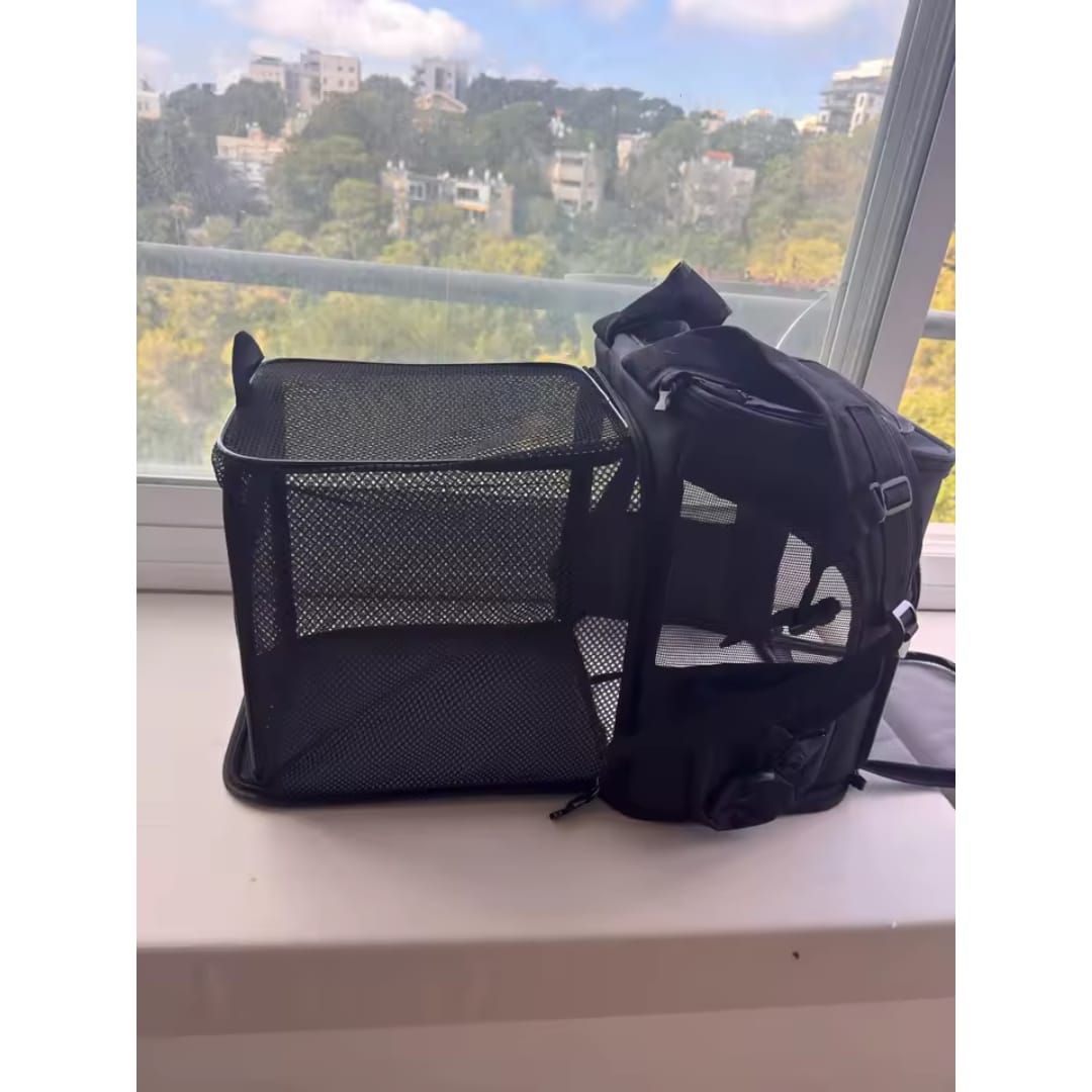 Customer photo review of MOCHILA EXPANDIBLE PARA GATOS