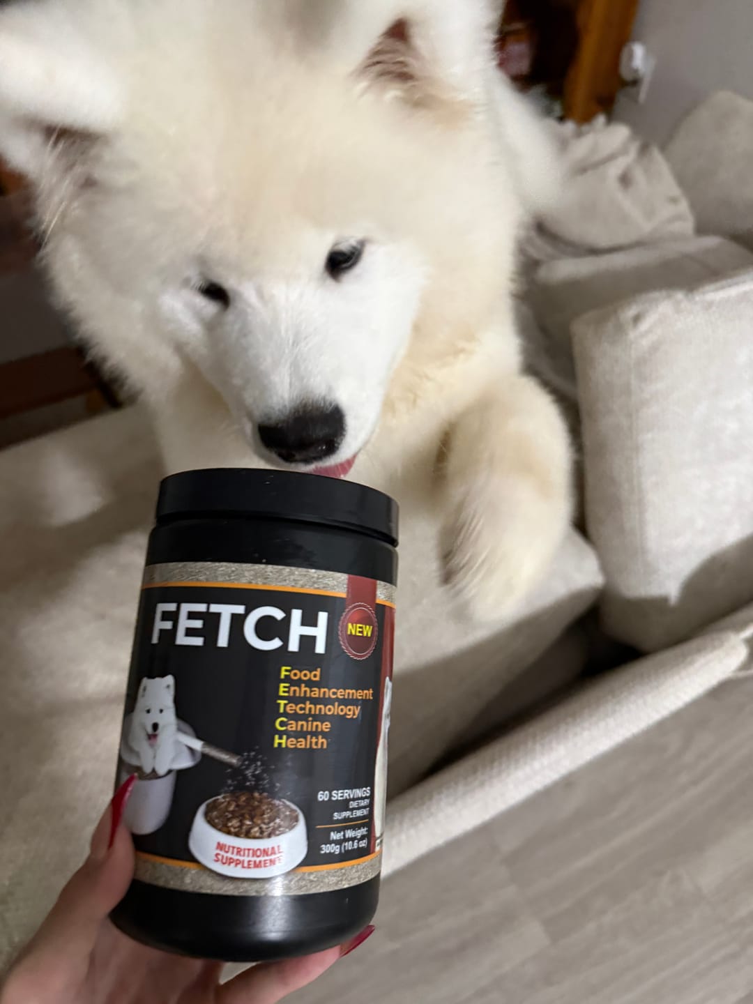 Customer photo review of FETCH Premium Nutritional Supplement for Dogs
