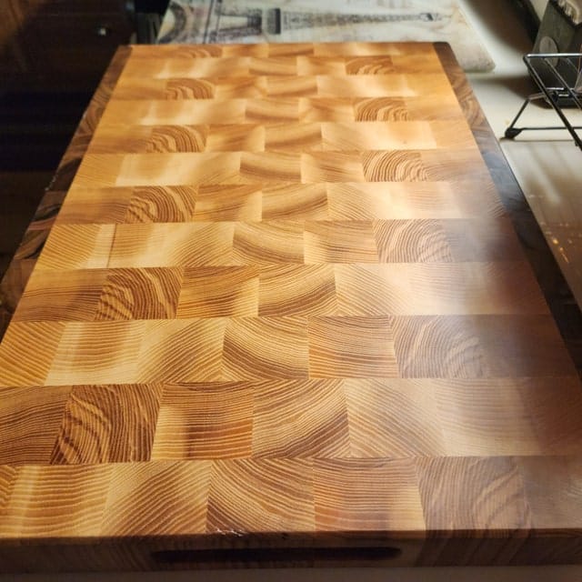Customer photo review of Personalized Cutting Boards for 5+ — Family, Corporate & Closing Gifts