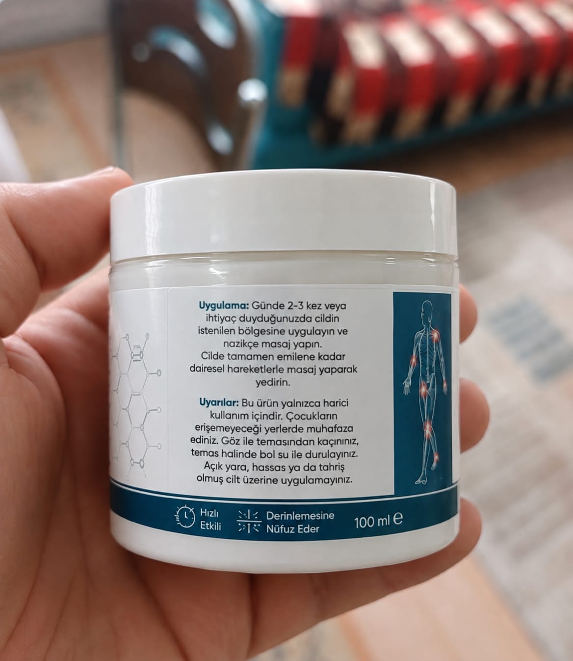 Customer photo review of Magnezyumlu Ağrı Rahatlatıcı Masaj Kremi