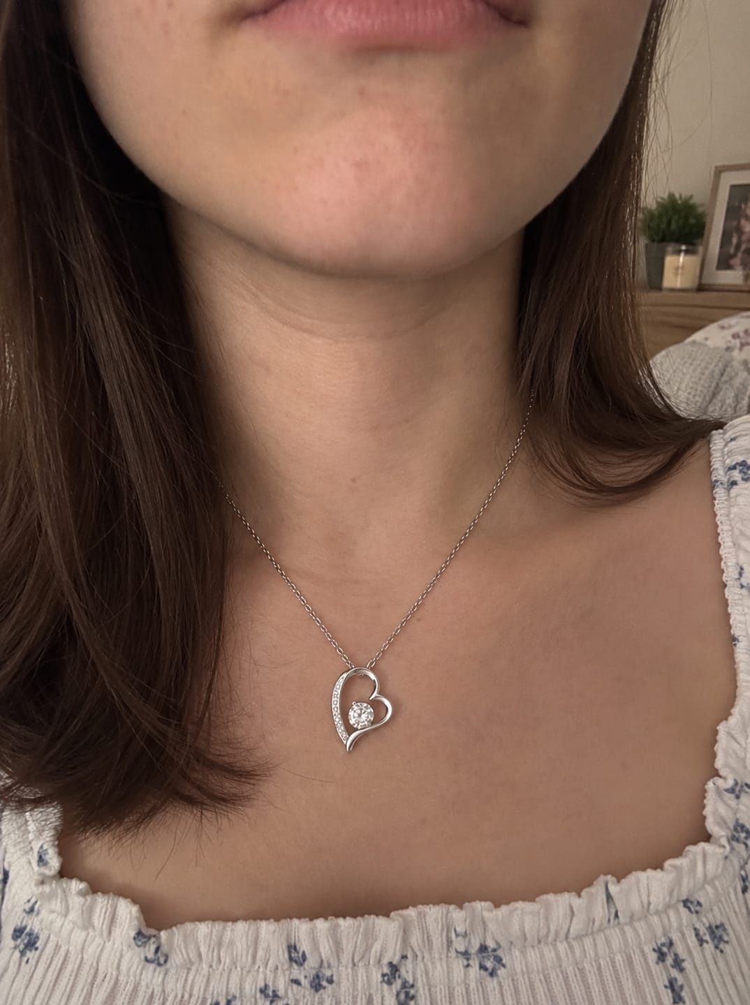 Customer photo review of To My Daughter / Love Dad Luxury Wood Heart Necklace Gift #2609