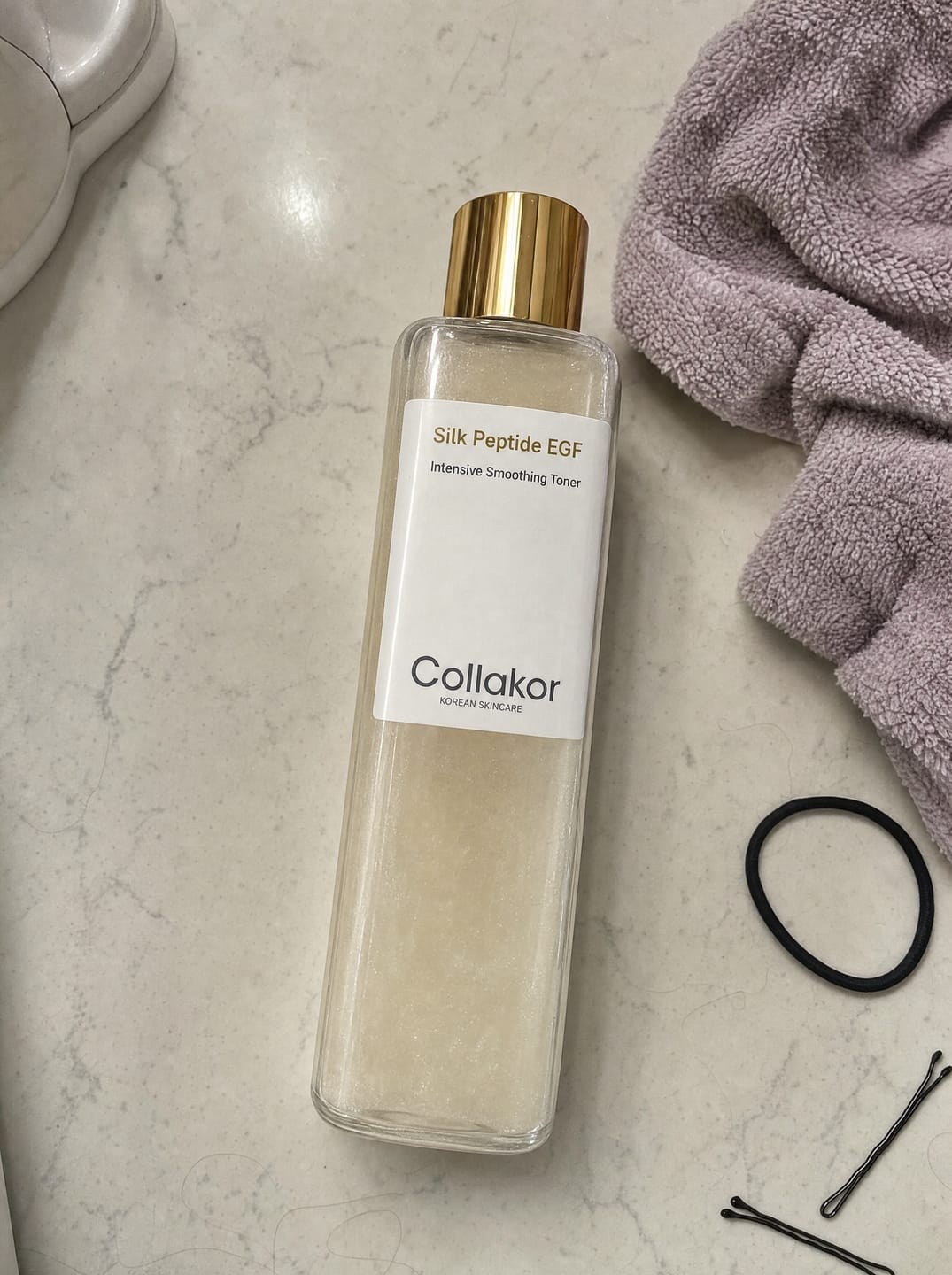Customer photo review of Silk Peptide EGF Toner