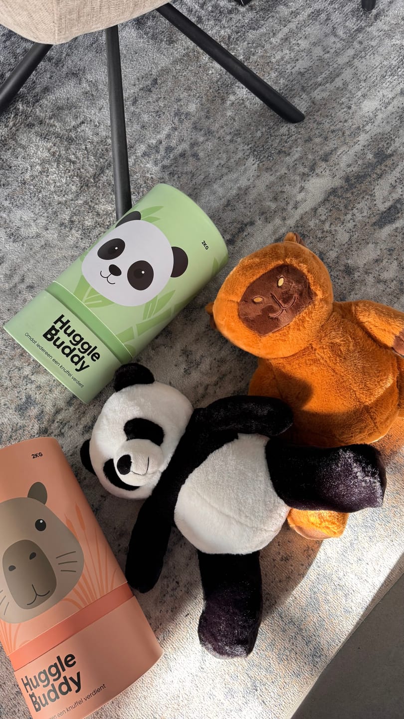 Customer photo review of Huggle Buddy Capybara Verzwaringsknuffel (2kg)