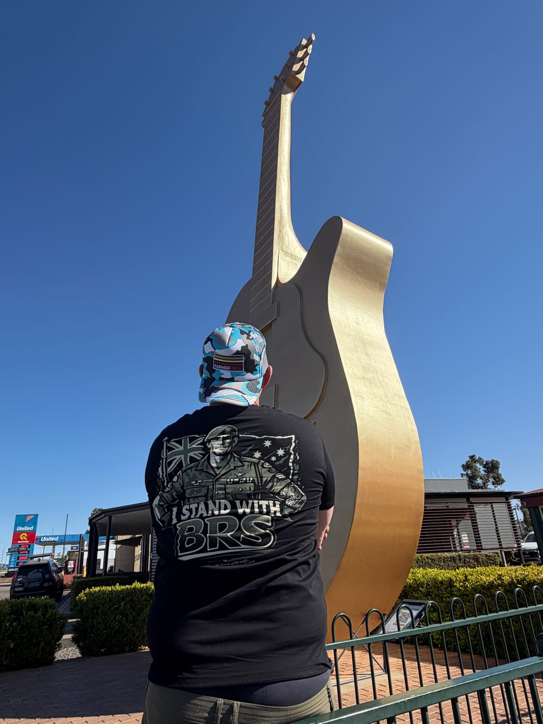 Customer photo review of Big Chocky | Stand With BRS Tee