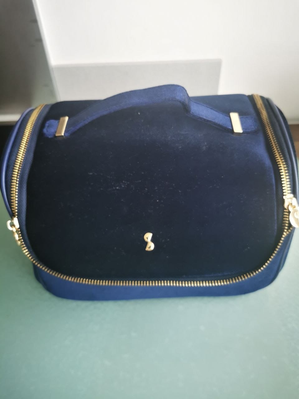 Customer photo review of Stackers Grote Cosmeticacase Marineblauw Fluweel