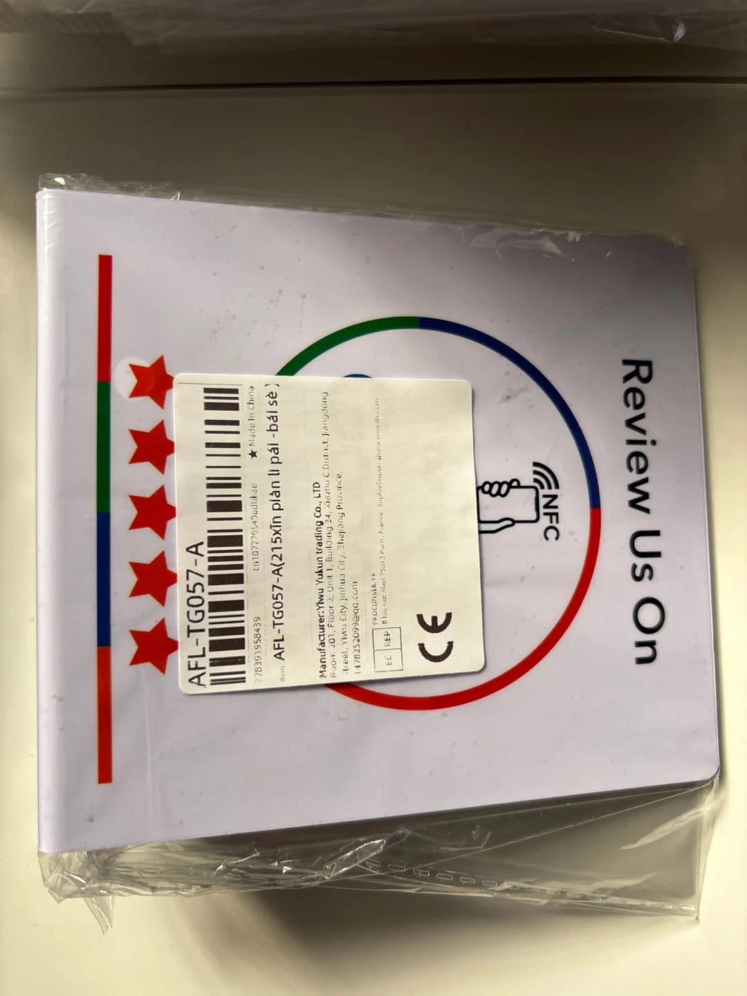 Customer photo review of Placa NFC - Google Reviews