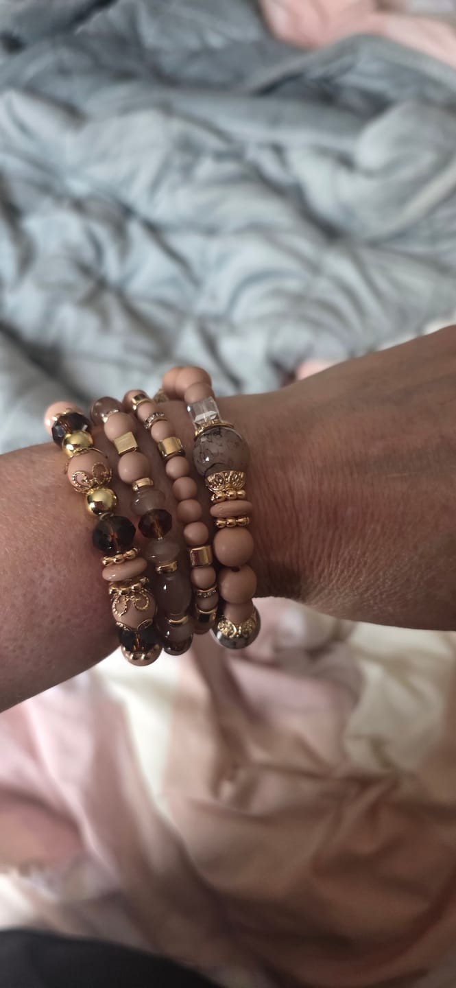 Customer photo review of Elise - Stretchy Doodah Stack Bracelet