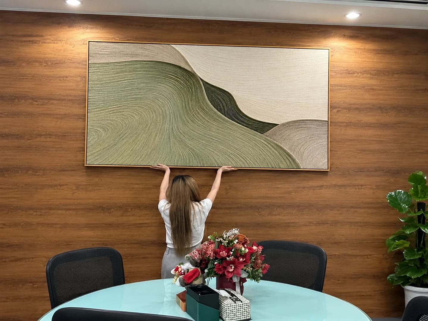 Customer photo review of Textured & Impasto Art｜Sage Horizon