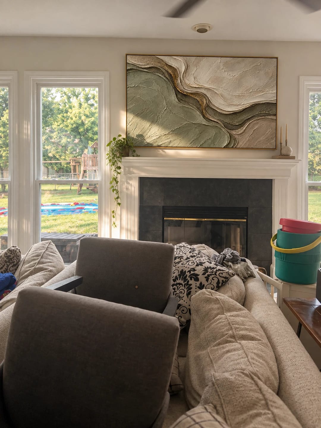 Customer photo review of Textured & Impasto Art｜Sage River Layers