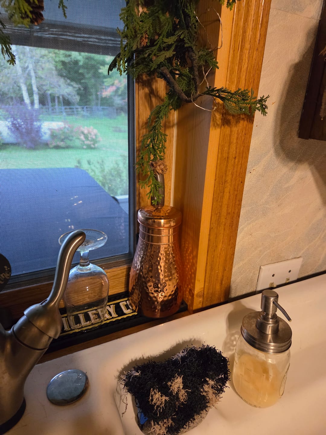 Customer photo review of Special Edition Antique Black Diamond-Cut Copper Water Bottle | Vintage Heritage Collection TAMRA EST1956