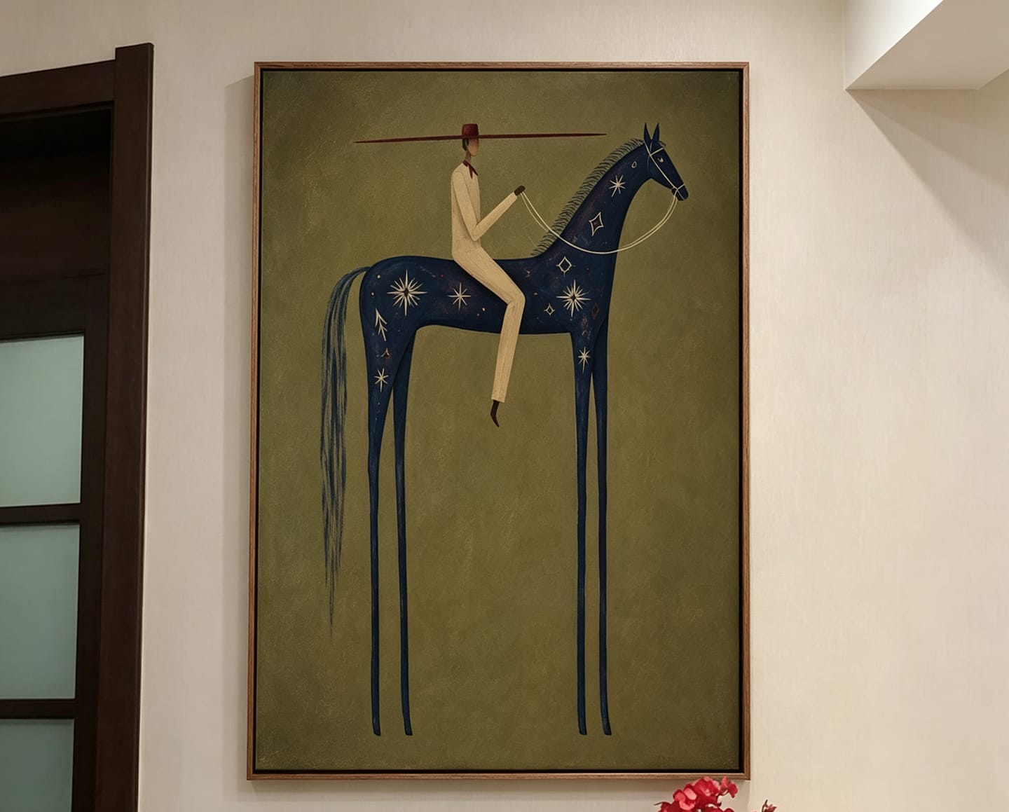 Customer photo review of Night Rider-Celestial Horse Oil Painting