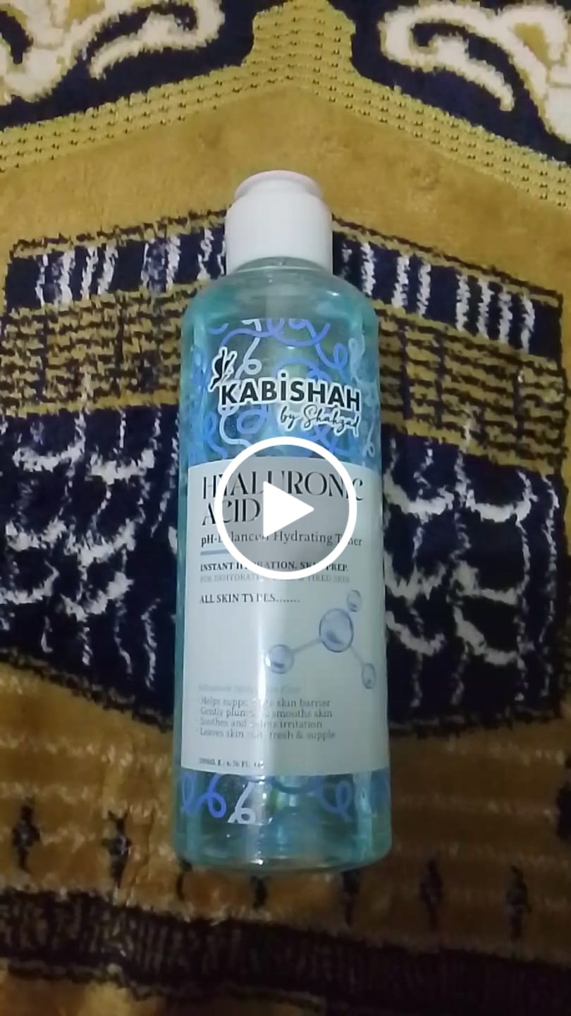 Customer video review of Hyaluronic Acid Toner