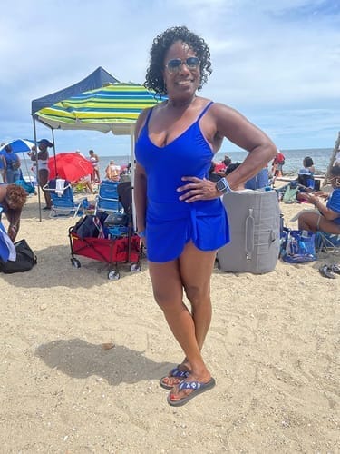 Customer photo review of Emoswim - Damen Bauchweg Slim Fit Badeanzug