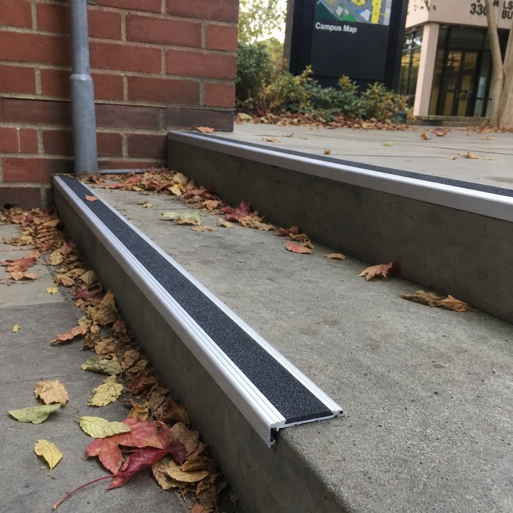 Customer photo review of Carborundum Stair Tread Extender 82.5mm Cut to Any Size