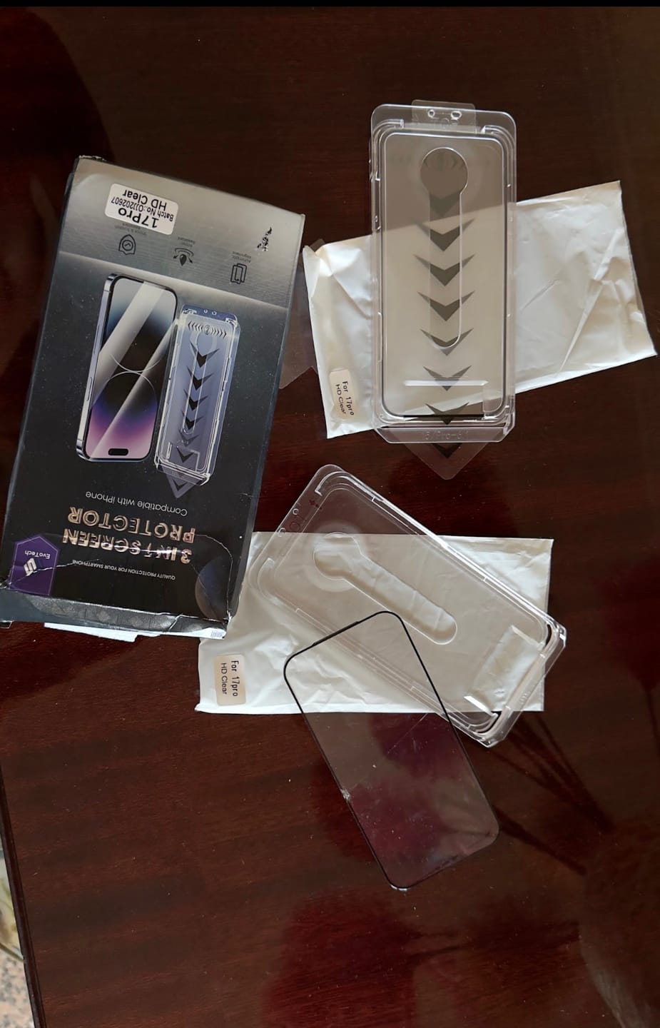 Customer photo review of Protezione dello schermo 3-in-1 - iPhone