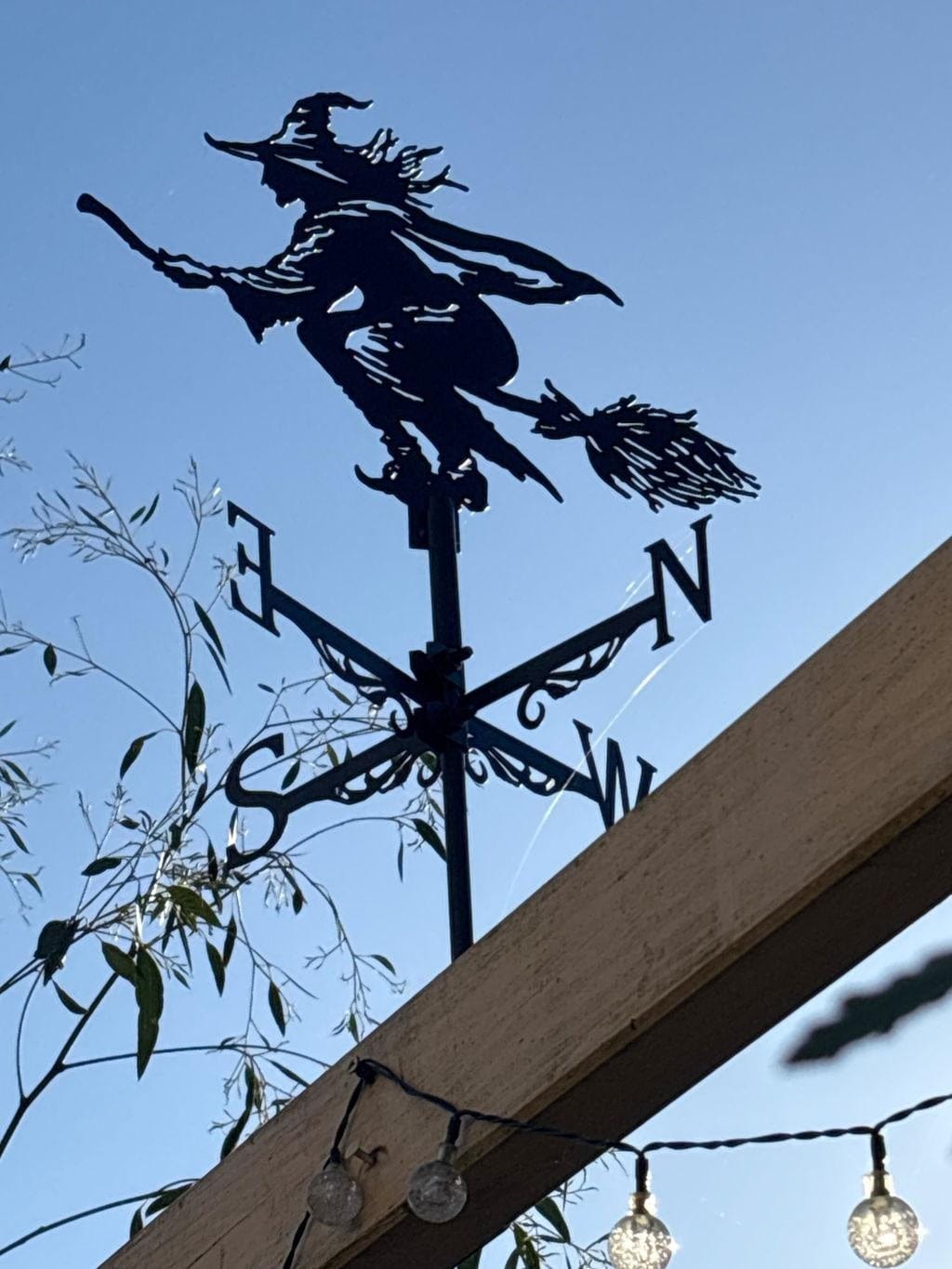 Customer photo review of Weather Vane - Flying Witch