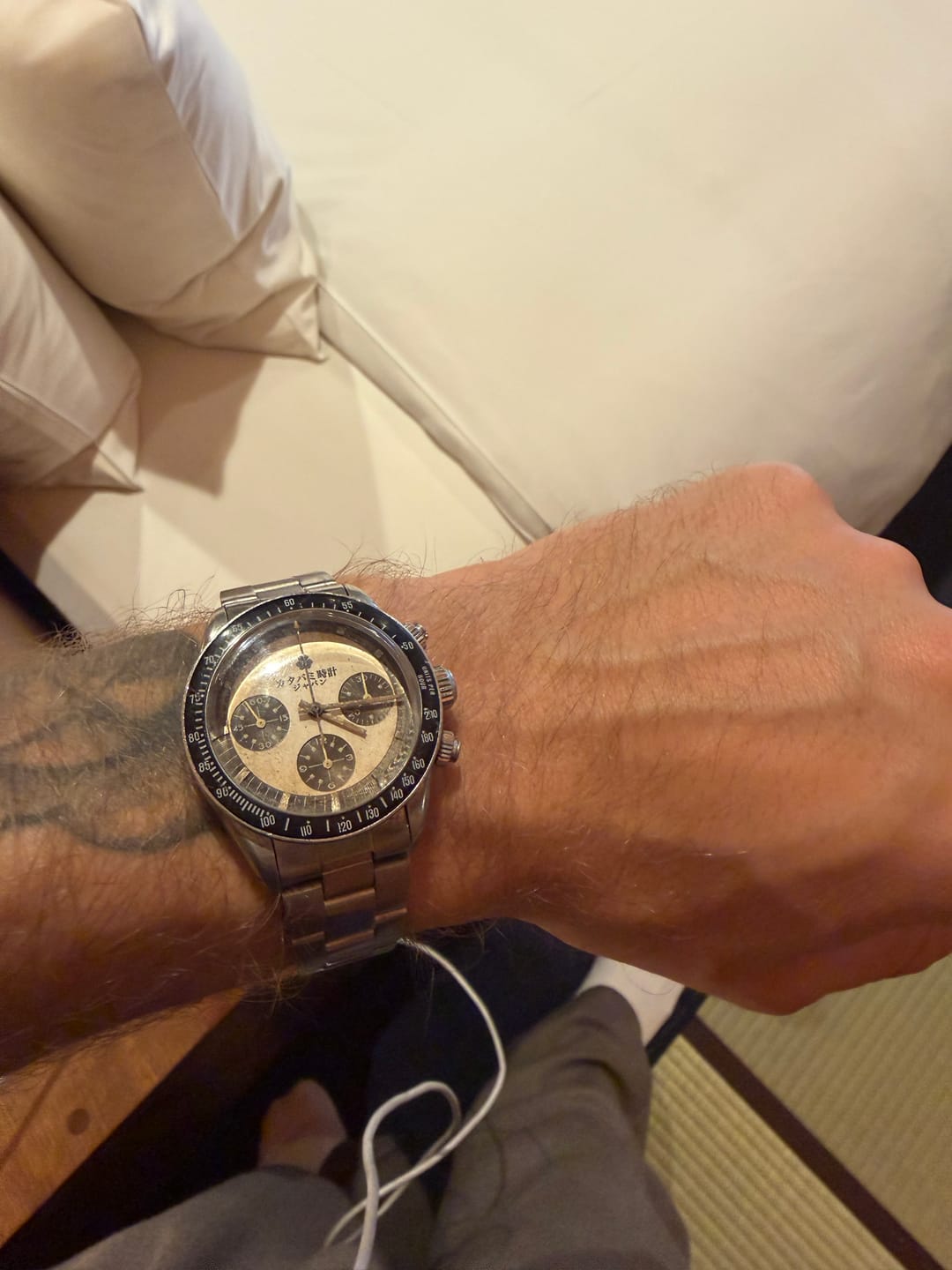 Customer photo review of 【STOCK】Chronograph “SHIRO”