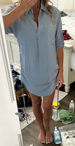 Customer photo review of Emoswim - Cover-Up Strandhemd mit Kordelzug