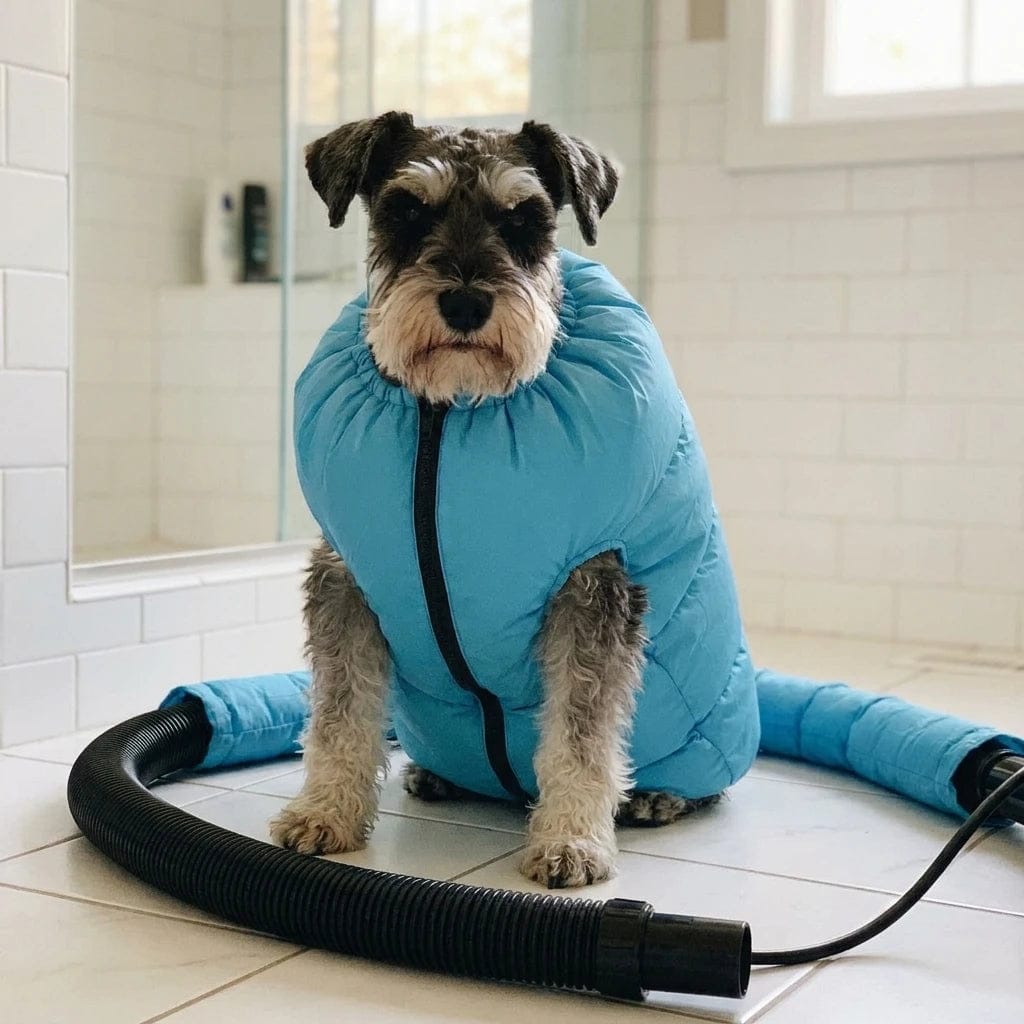 Customer photo review of Traje Secador Rápido para Perros y Gatos
