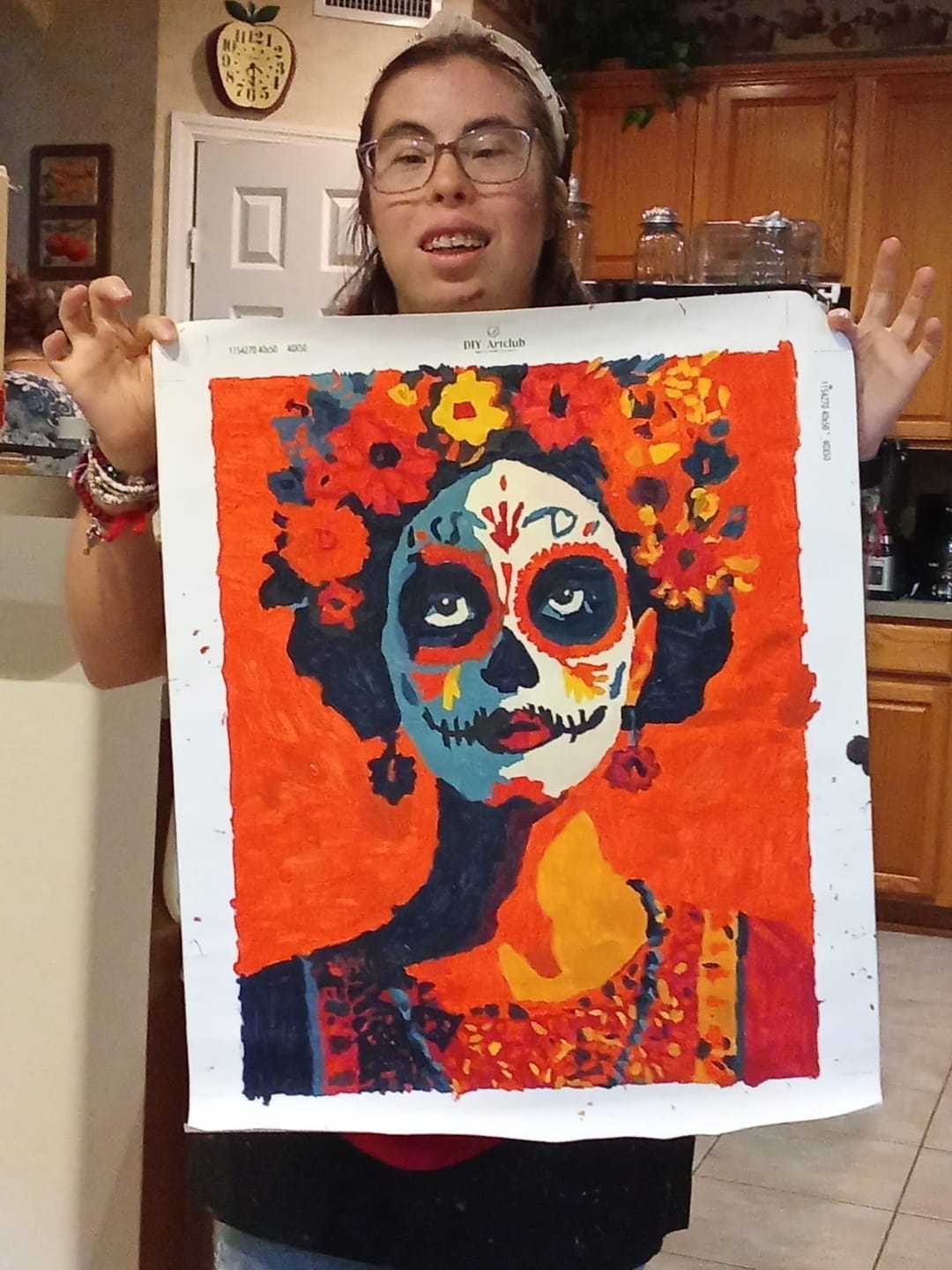 Customer photo review of Los Muertos | Paint by Number