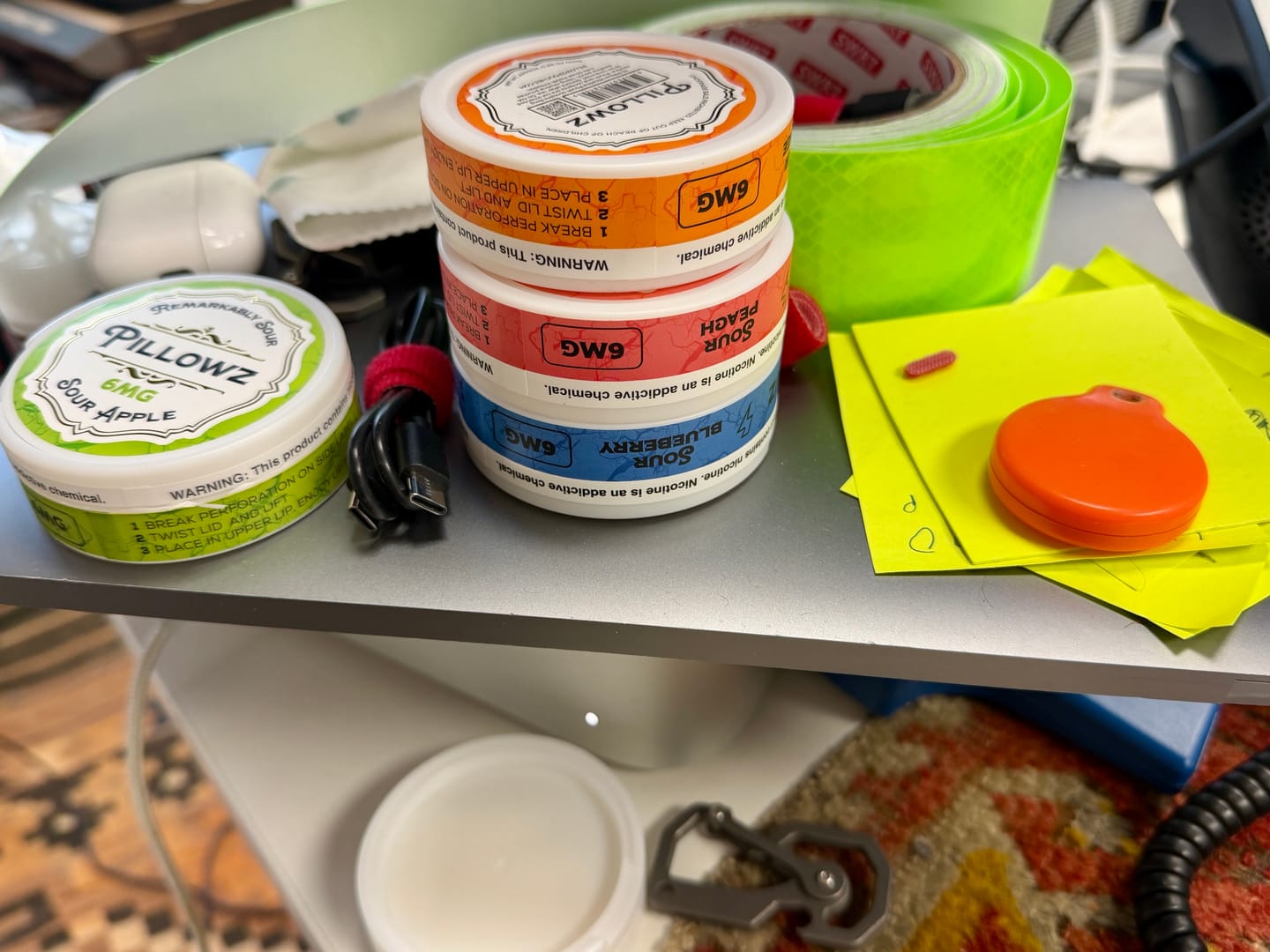 Customer photo review of Sour Pouches 5-Can Multi Flavor Pack