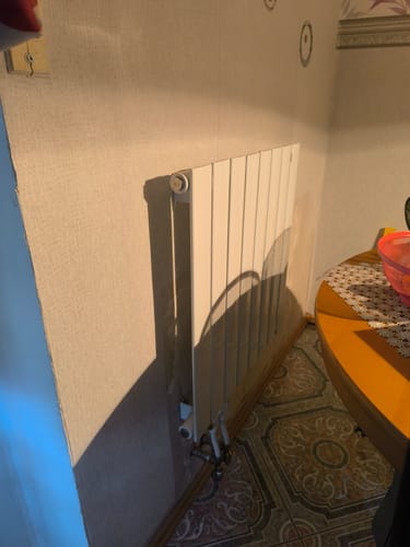 Customer photo review of SONNI Flach Heizkörper Paneelheizkörper Wandheizung Mittelanschluss 1600*462mm Weiß ohne/mit Mutiblock