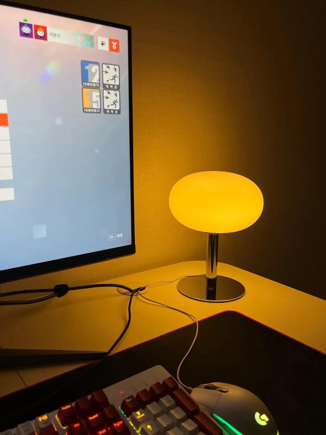 Customer photo review of Pink Glass Table Lamp for Bedside, Iron Base, 22 × 29 cm