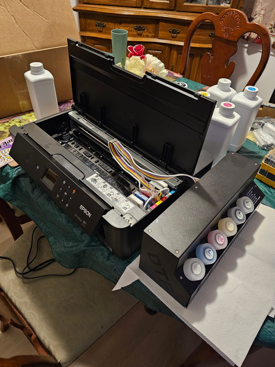 Customer photo review of DTF Printing Mastery: How To Make Tshirts & Transfers From Home