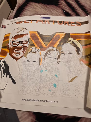 Customer photo review of Custom Paint By Numbers