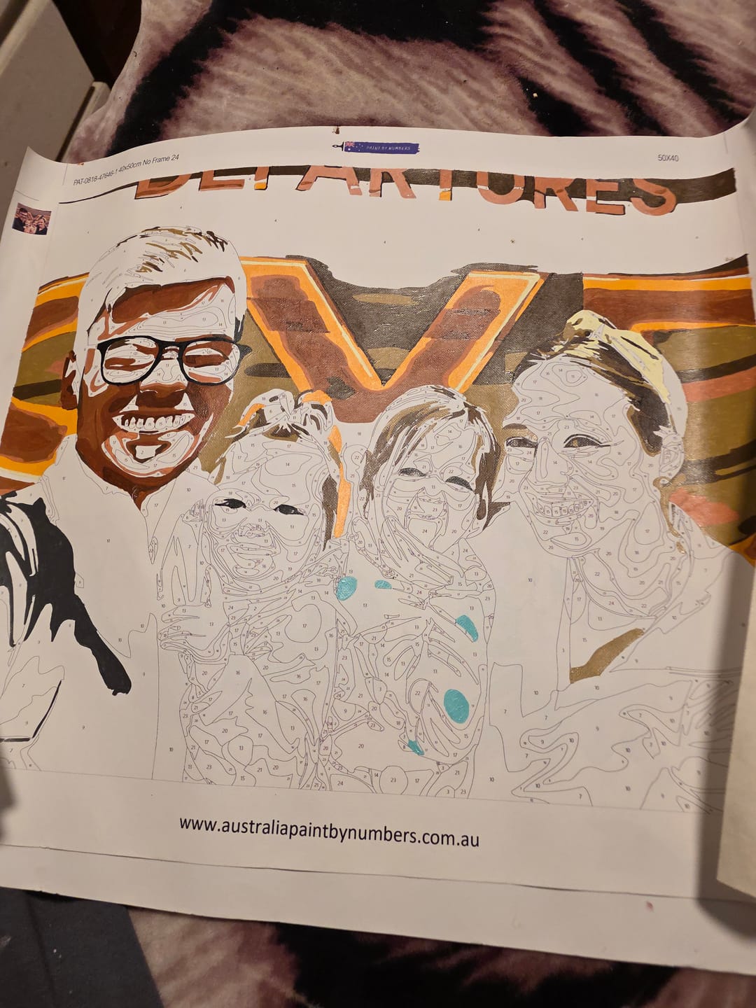 Customer photo review of Custom Paint By Numbers