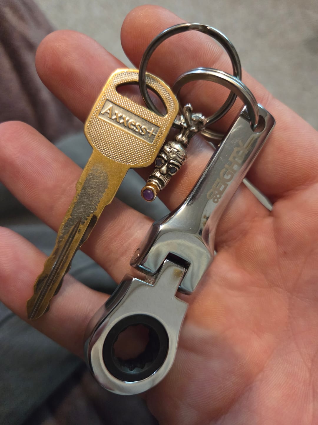 Customer photo review of 80Eighty® 10mm Wrench Keychain
