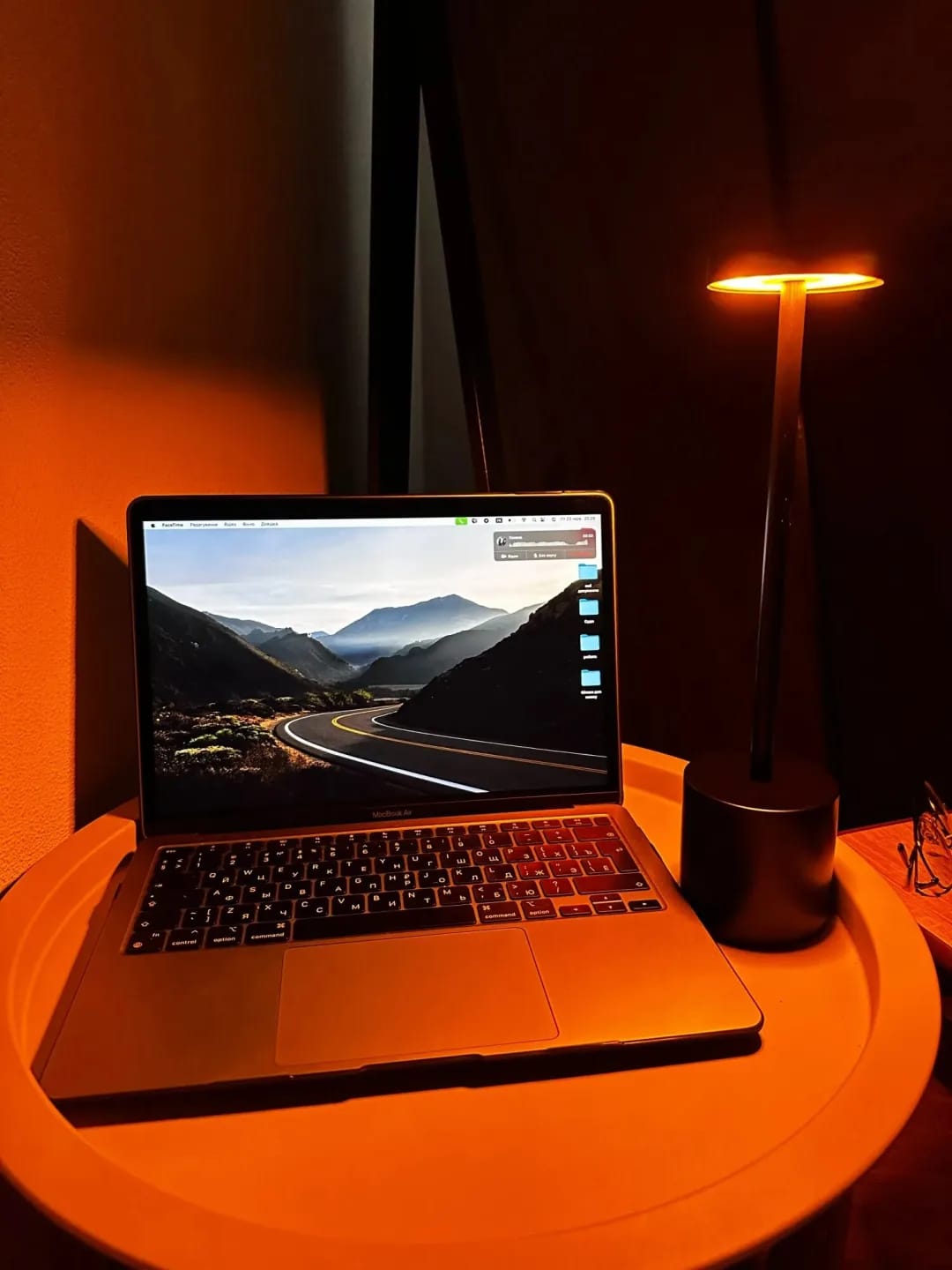 Customer photo review of Gold Table Lamp for Bedside, Cordless Rechargeable, 34 cm