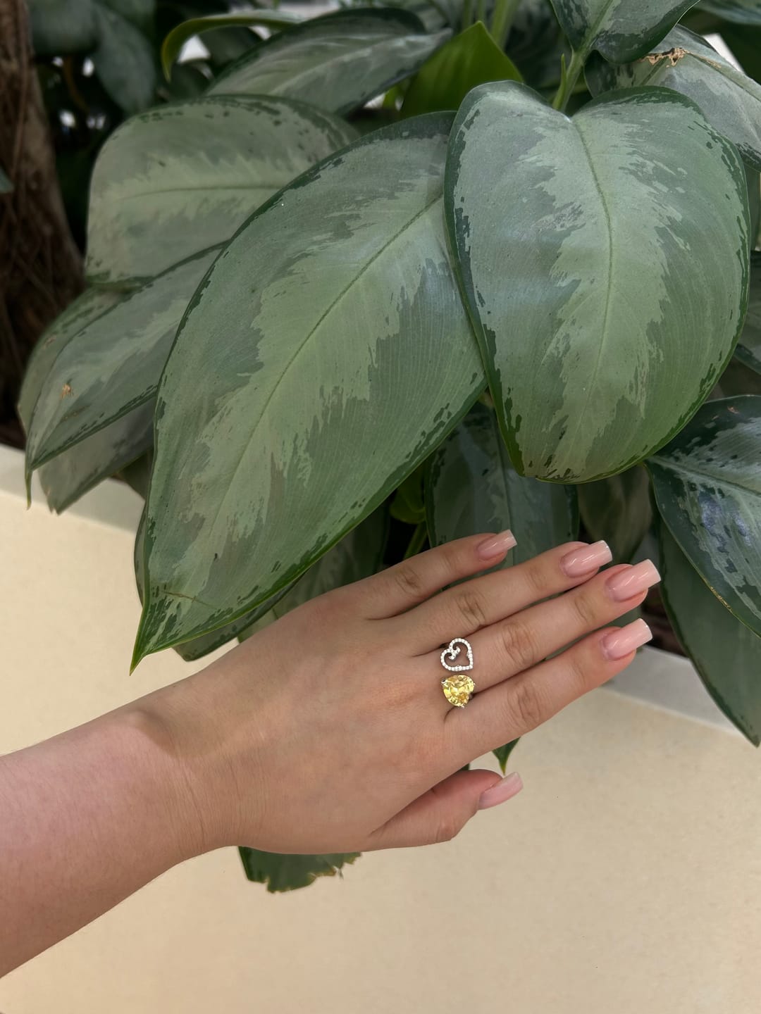 Customer photo review of Amulet Ring with Crystal